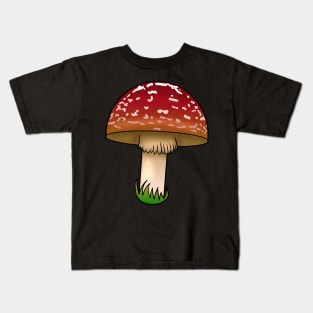 Red Mushroom Kids T-Shirt